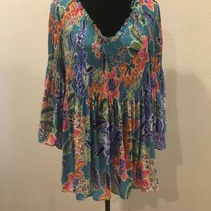 Women’s Bohemian style top 2x and 3x